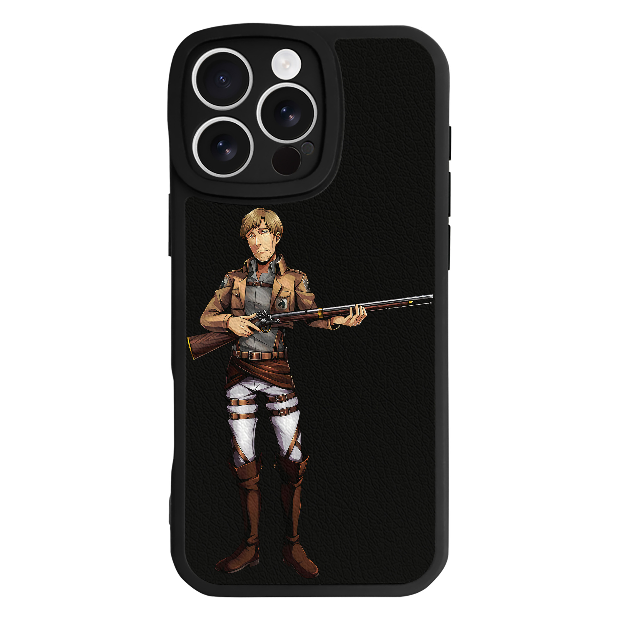 （画像用） 進撃の巨人 Attack on Titan 【iPhone 16シリーズ対応】シリコンスマホケース（レザー調） 材質：シリコン